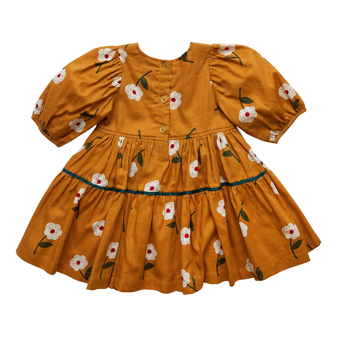 * Maribelle Inca Gold Floral Dress
