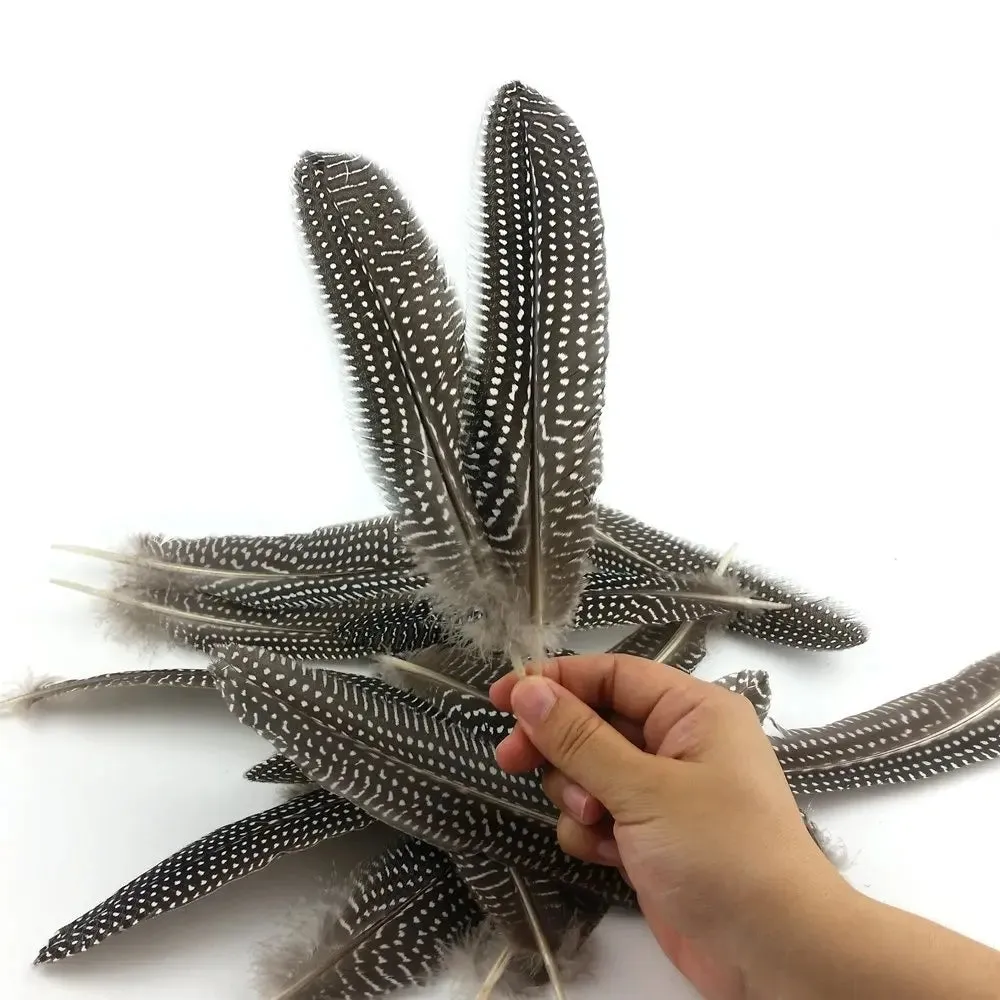 100Pcs 15-20CM Natural Pheasant Spotted Feathers DIY Crafts