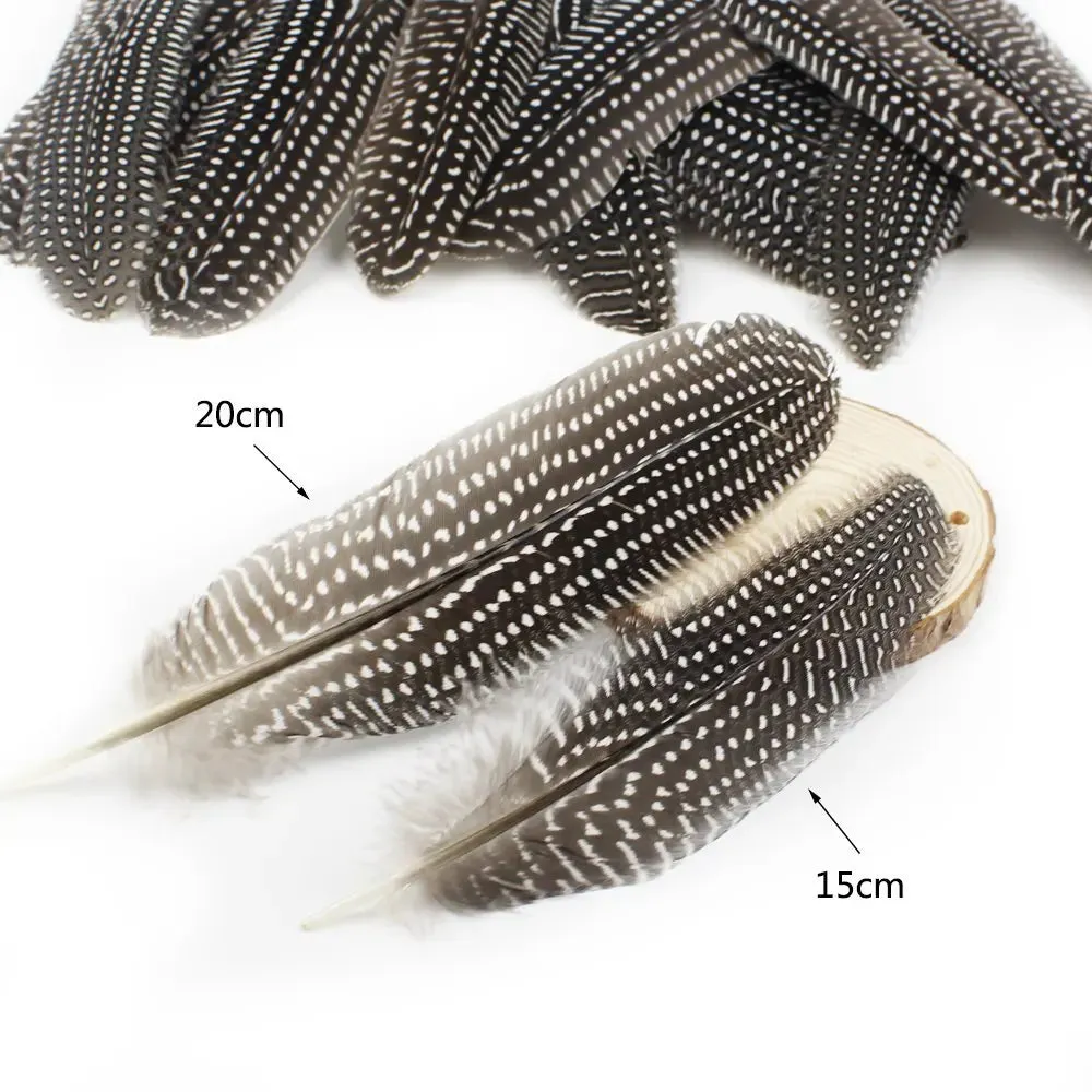 100Pcs 15-20CM Natural Pheasant Spotted Feathers DIY Crafts