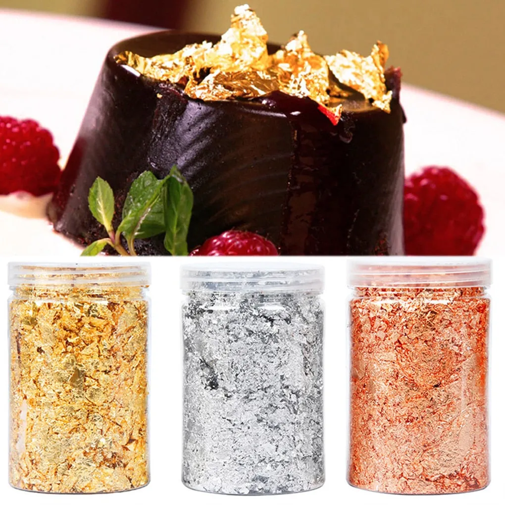 10g Gold Leaf Flakes Gilding Handicrafts