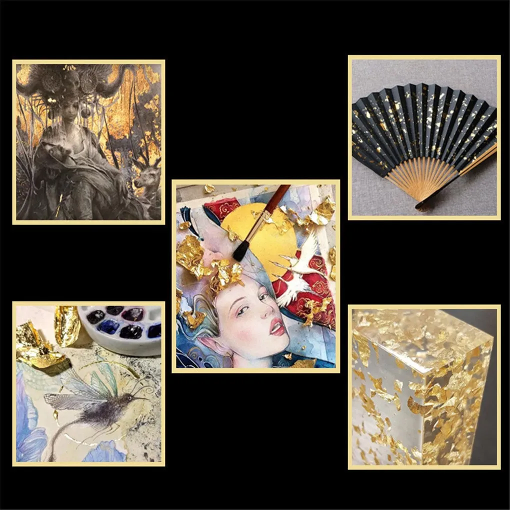 10g Gold Leaf Flakes Gilding Handicrafts