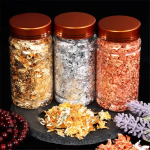 10g Gold Leaf Flakes Gilding Handicrafts