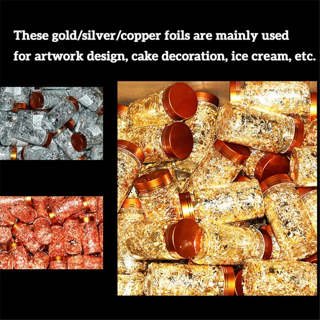 10g Gold Leaf Flakes Gilding Handicrafts