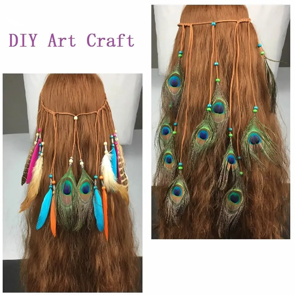 10Pcs Natural Peacock Feathers 25-30CM/10-12inch Feathers for Crafts and Decoration