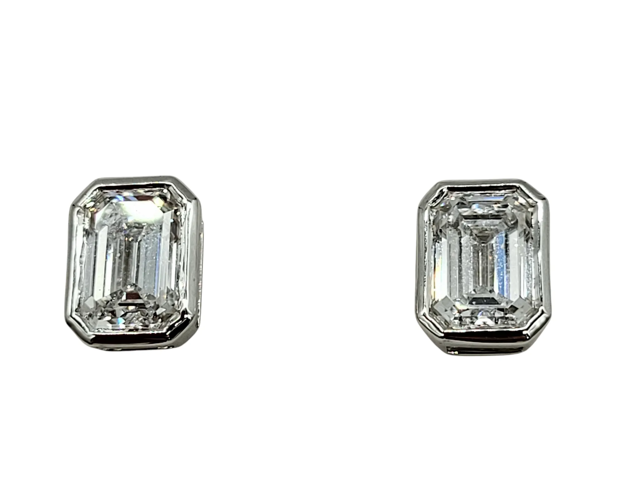 2.04 Carat Emerald Cut Lab Grown Diamond Studs