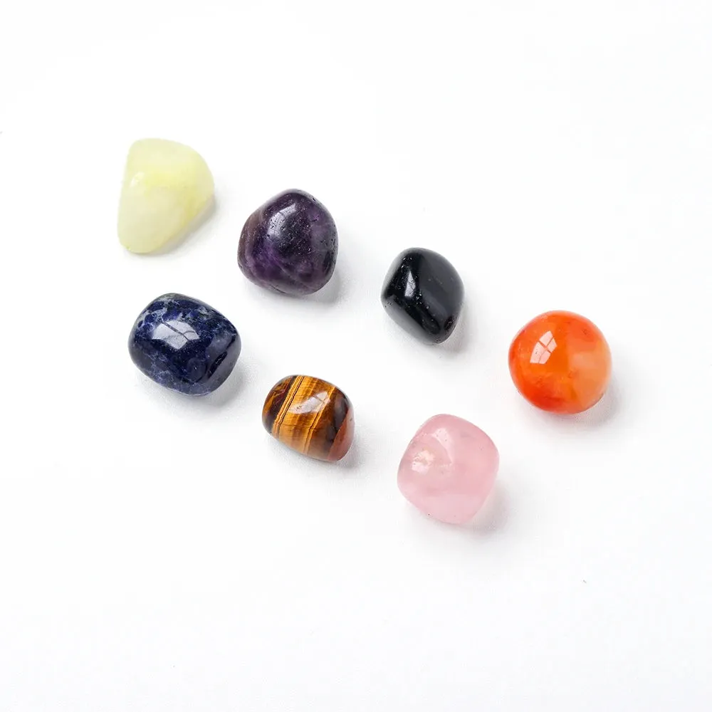 20pc Natural Crystal Gift Box Amethyst Raw Stone Selenite Healing Stones