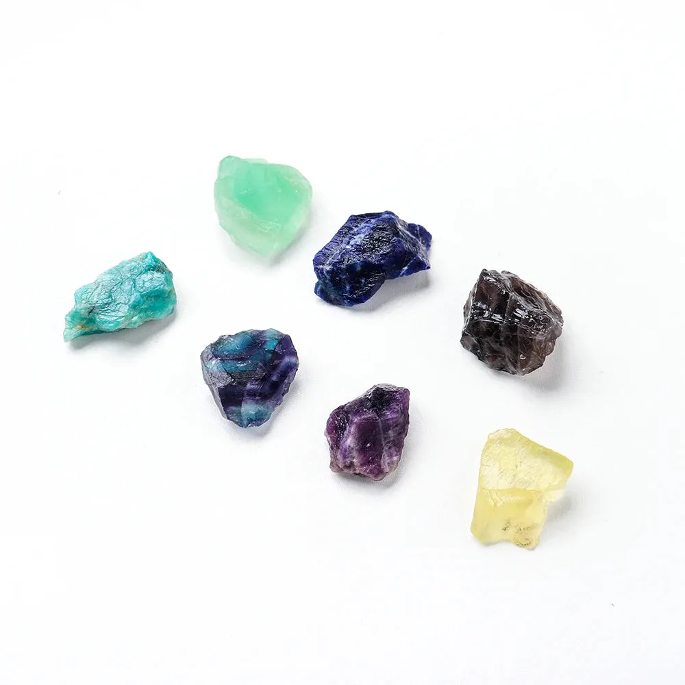 20pc Natural Crystal Gift Box Amethyst Raw Stone Selenite Healing Stones