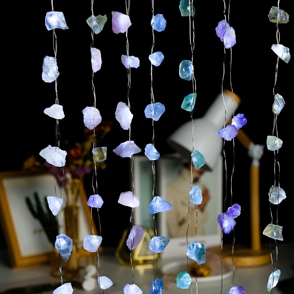 2M Natural Quartz Crystal Energy String Lights