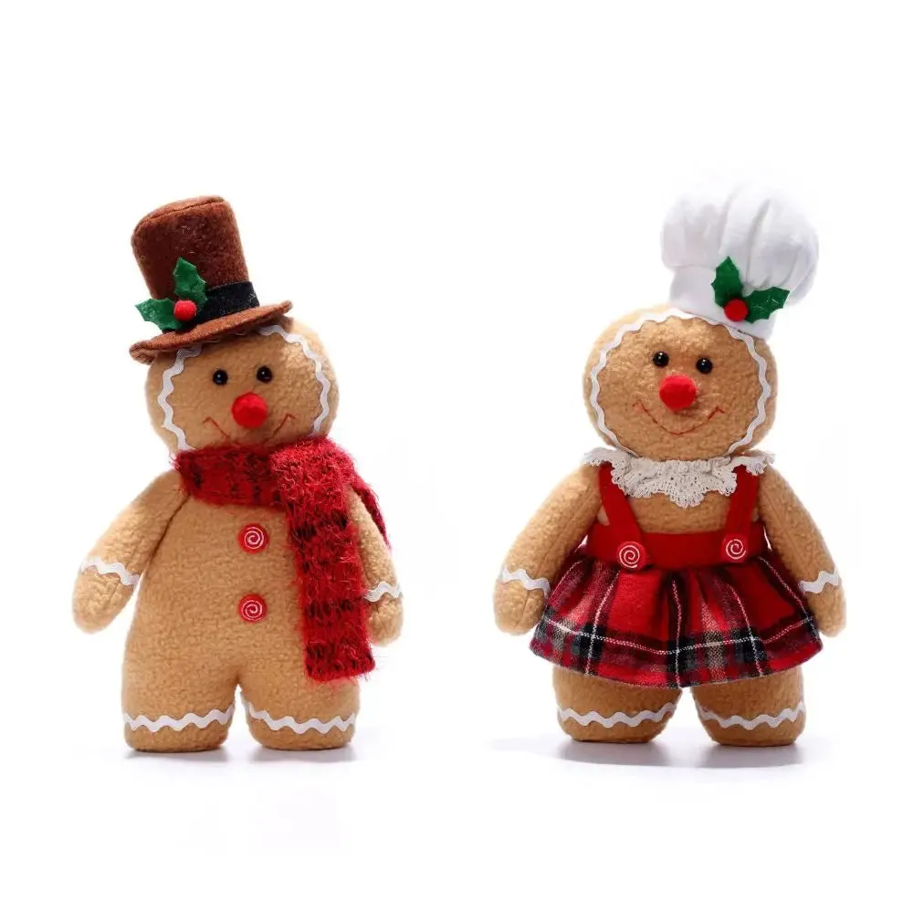 30cm Gingerbread Man and Woman Dolls Christmas Plushies