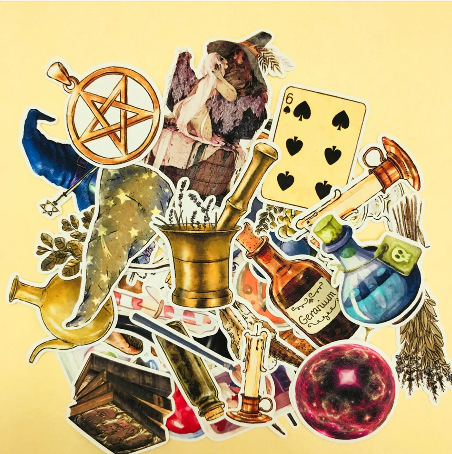 38Pcs/Set Apothecary Magic Sticker Craft Scrapbooking Stickers