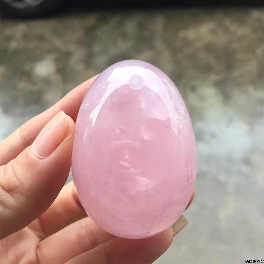 48mm Natural Crystal Healing Stone Egg   Base