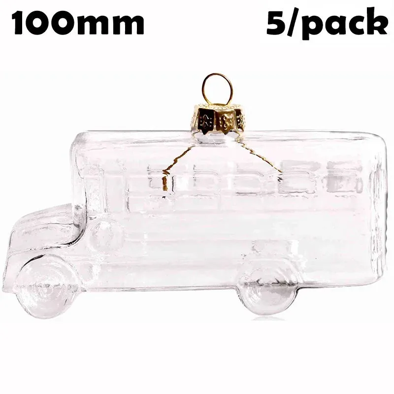 5 Pieces x DIY Paintable Fillable Shatterproof Christmas Decoration Ornaments 65mm Square Cube