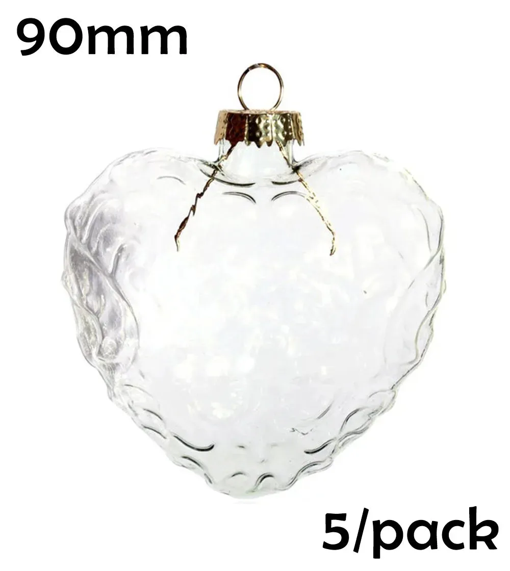 5 Pieces x DIY Paintable Fillable Shatterproof Christmas Decoration Ornaments 65mm Square Cube