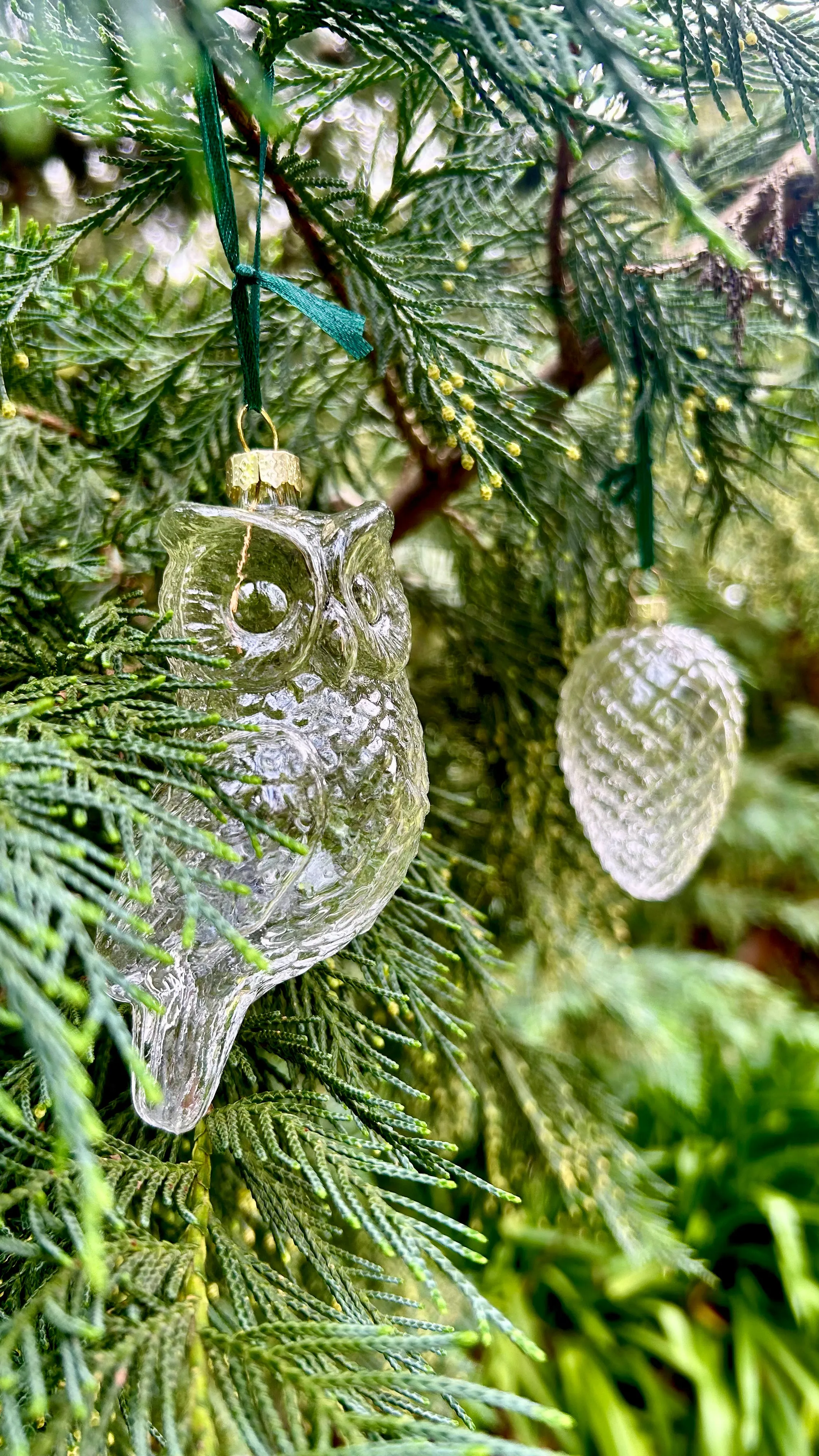 5 Pieces x DIY Paintable Home Wedding Christmas Decoration Ornament 90*60mm Glass Pine Cone Nut