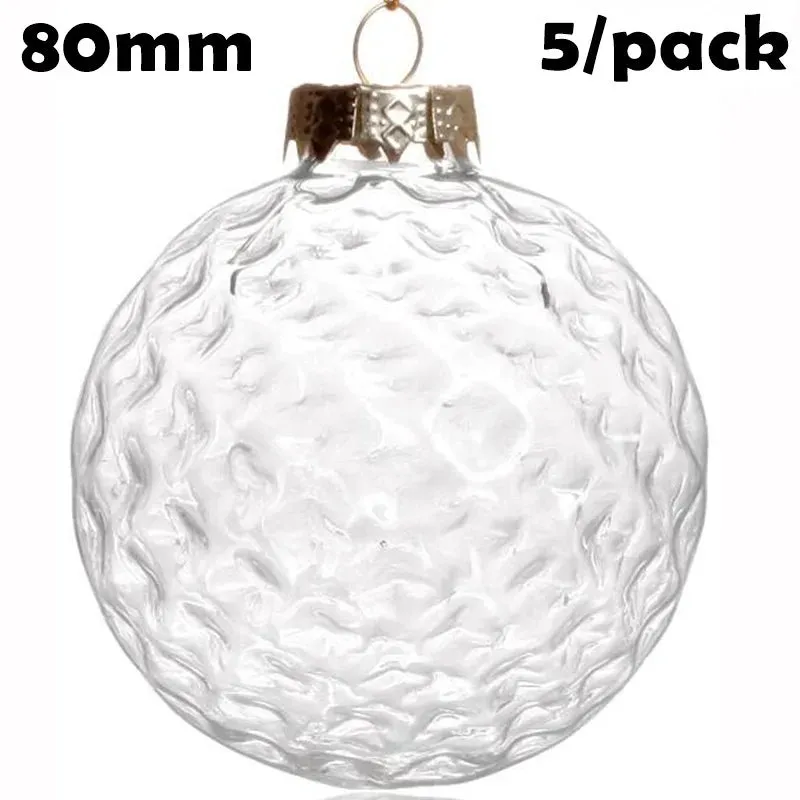 5 Pieces x DIY Paintable Home Wedding Christmas Decoration Ornament 90*60mm Glass Pine Cone Nut