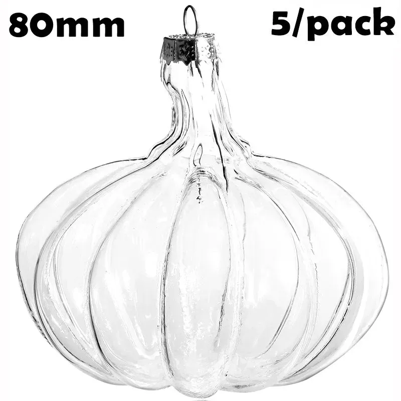 5 Pieces x DIY Paintable Home Wedding Christmas Decoration Ornament 90*60mm Glass Pine Cone Nut