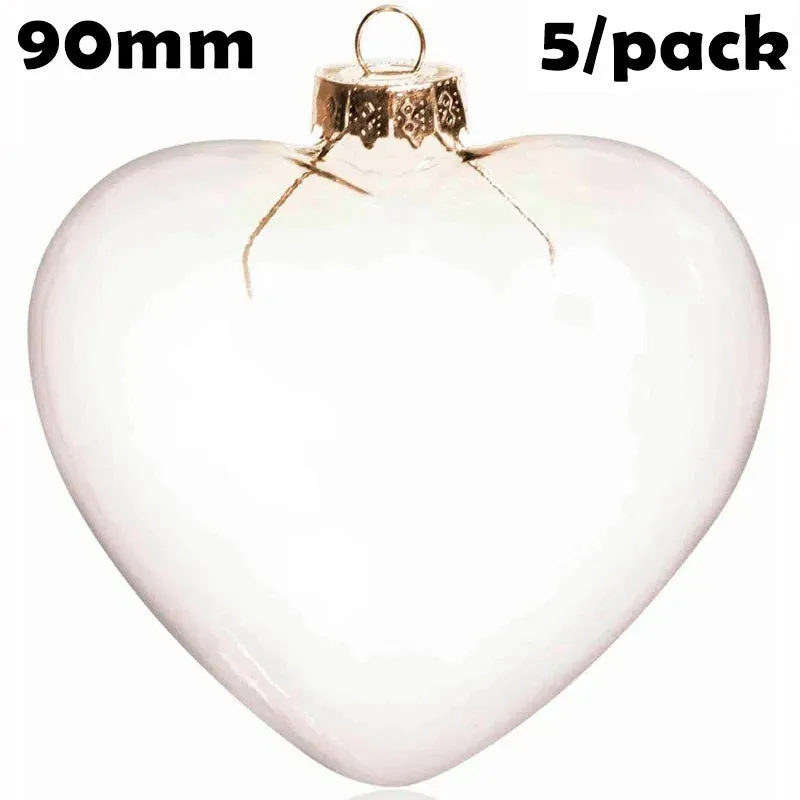 5 Pieces x DIY Paintable Home Wedding Christmas Decoration Ornament 90*60mm Glass Pine Cone Nut