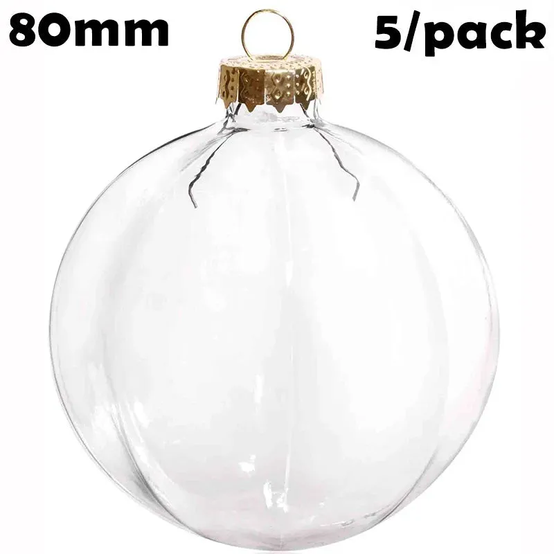 5 Pieces x DIY Paintable Home Wedding Christmas Decoration Ornament 90*60mm Glass Pine Cone Nut