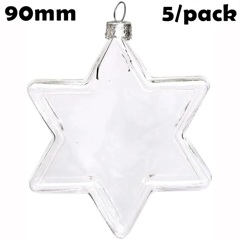 5 Pieces x DIY Paintable Home Wedding Christmas Decoration Ornament 90*60mm Glass Pine Cone Nut