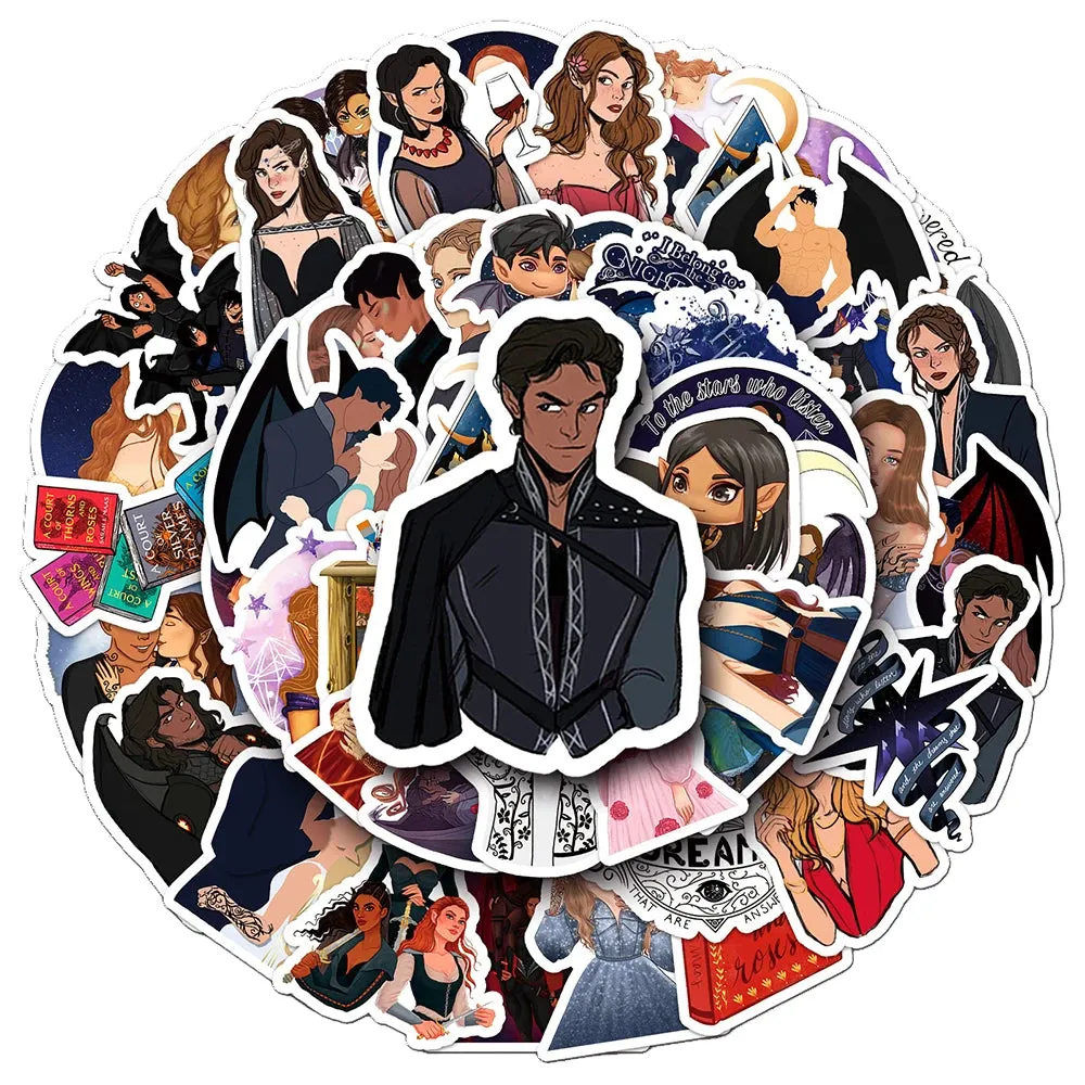 50pcs Acotar Stickers Feyre Fandom