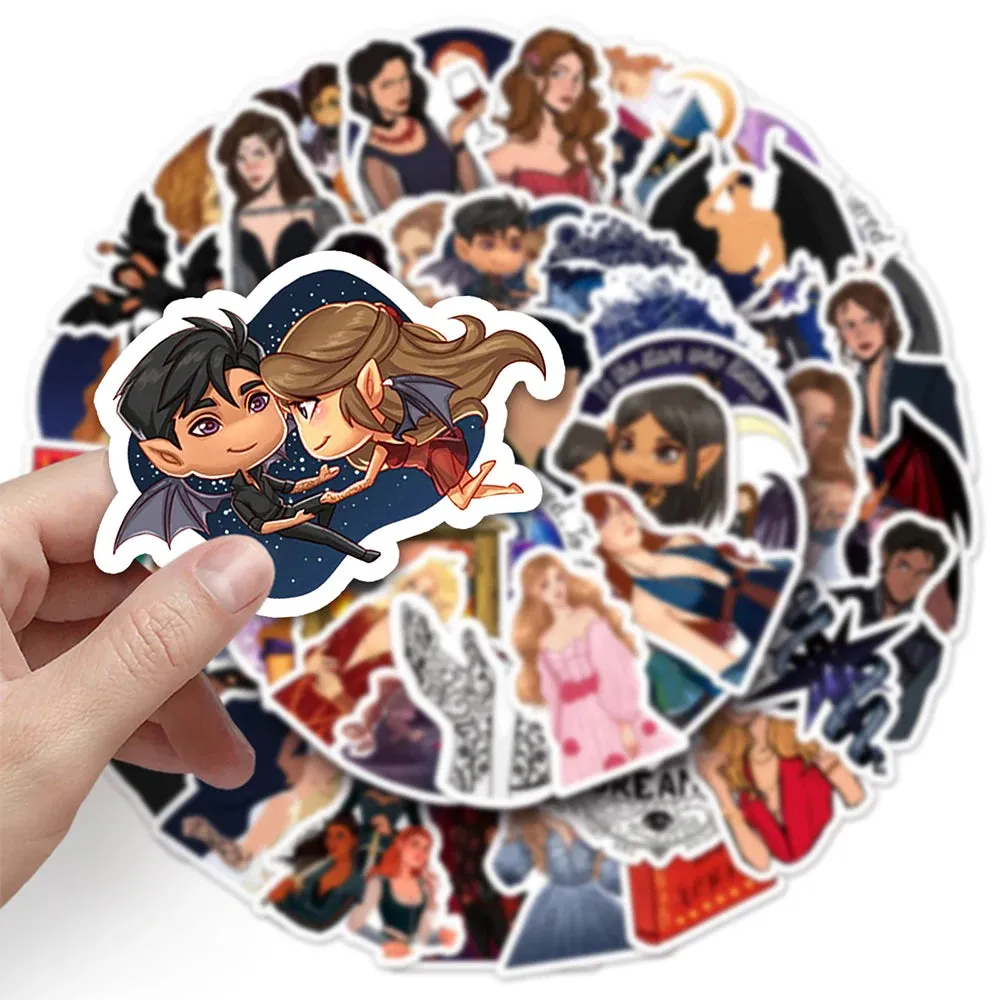 50pcs Acotar Stickers Feyre Fandom