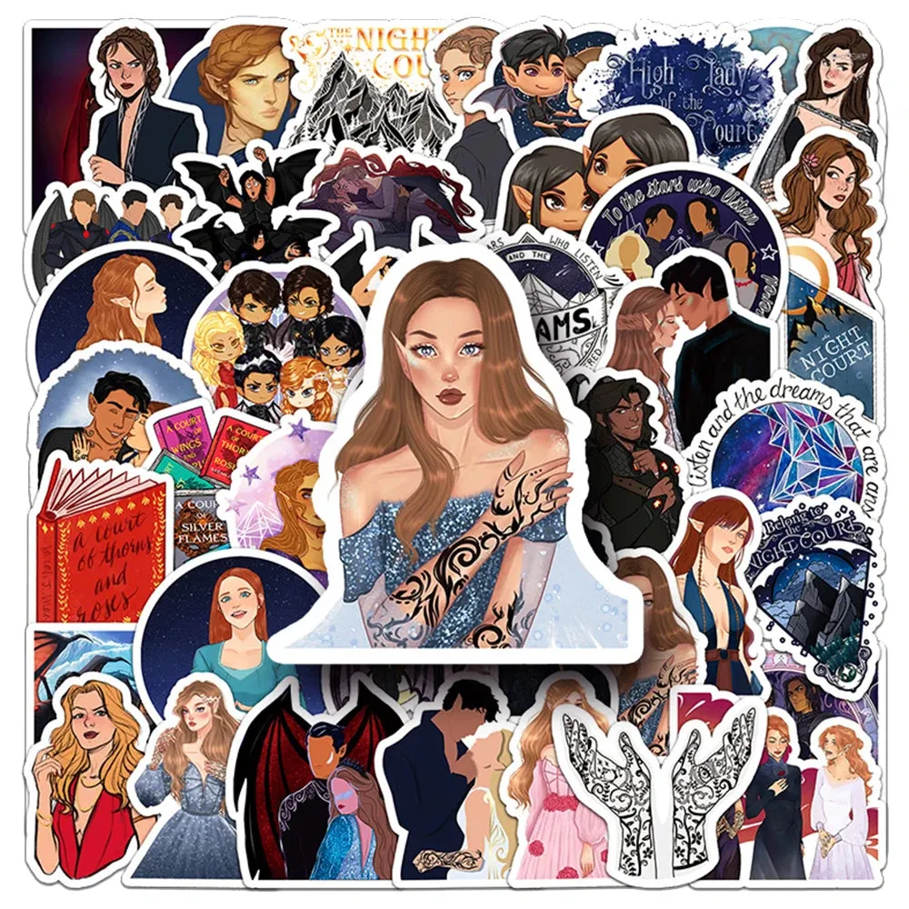 50pcs Acotar Stickers Feyre Fandom