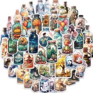 50PCS Bottle World Stickers Decals