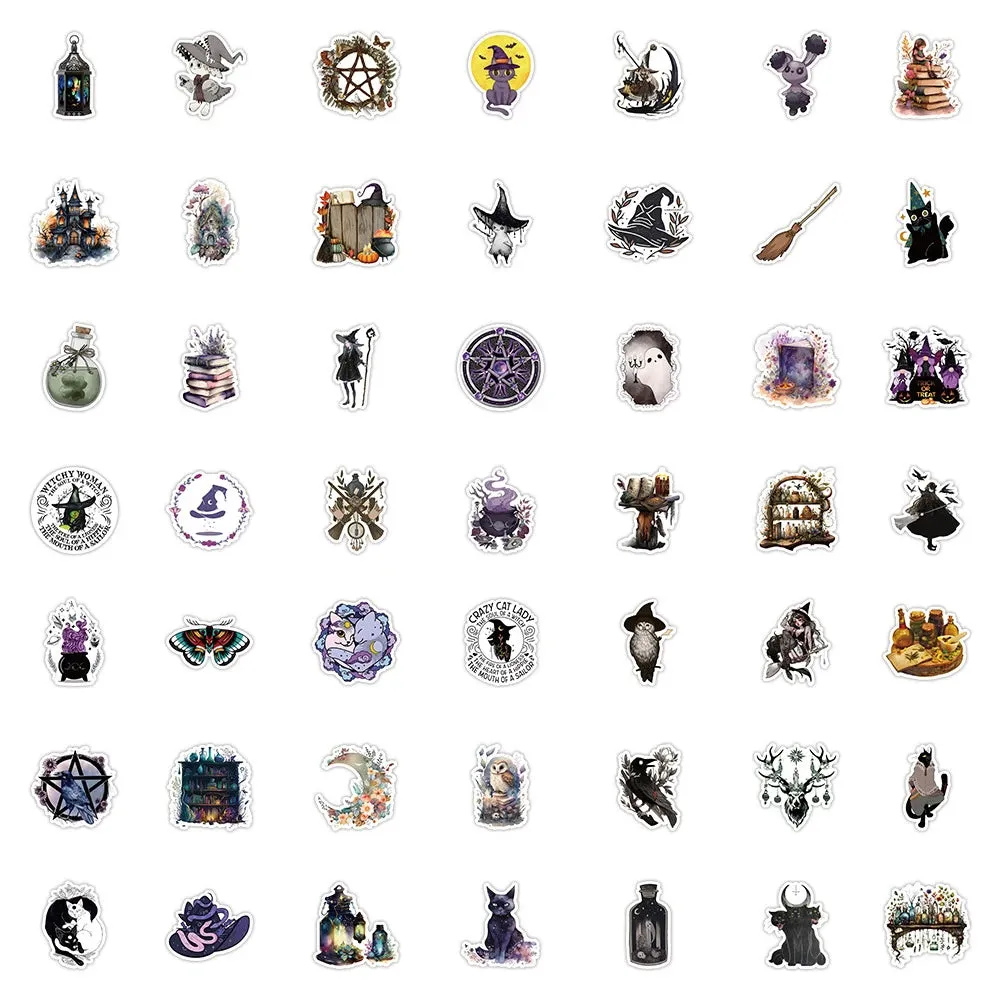 50pcs Gothic Magic World Stickers