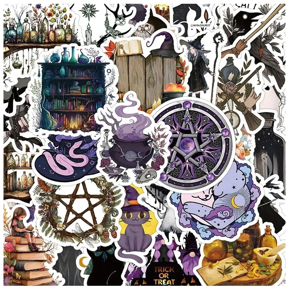 50pcs Gothic Magic World Stickers