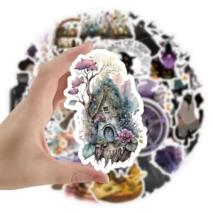 50pcs Gothic Magic World Stickers