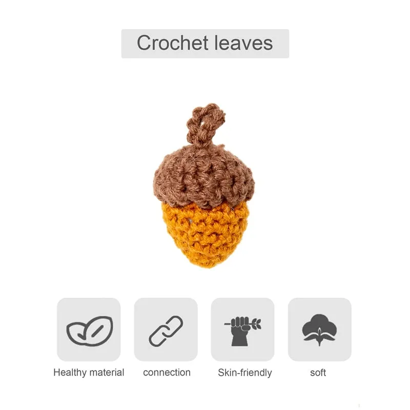 8pc Felt Wool Acorns