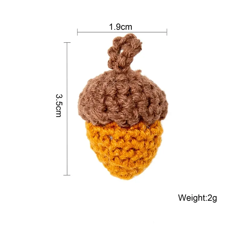 8pc Felt Wool Acorns
