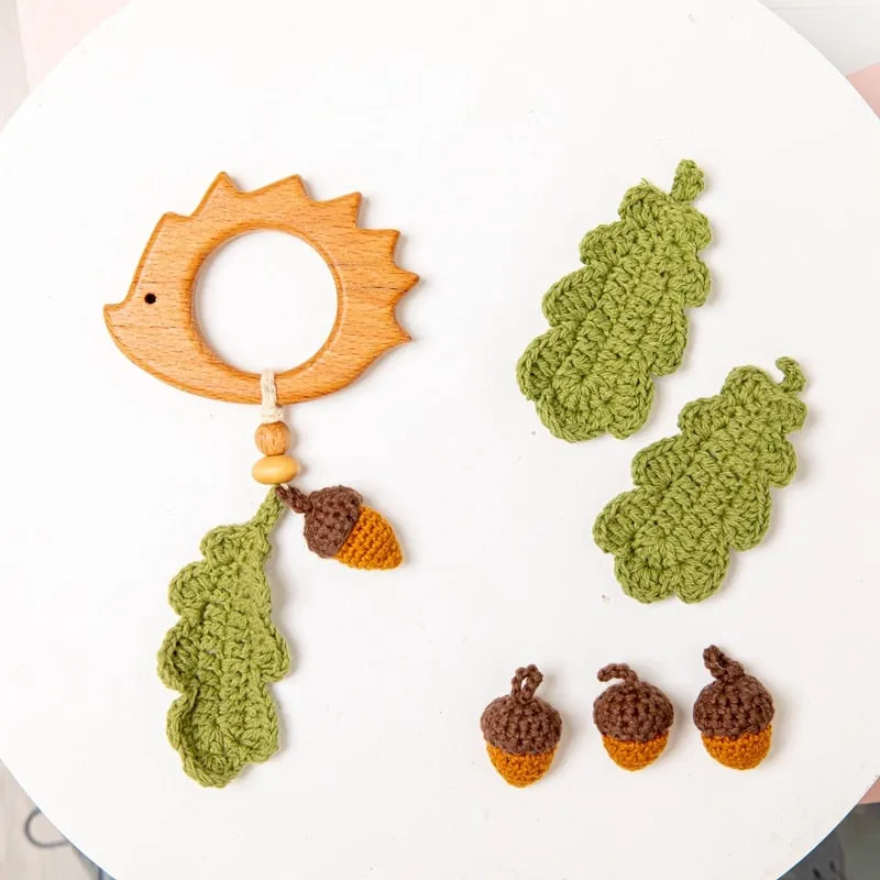 8pc Felt Wool Acorns