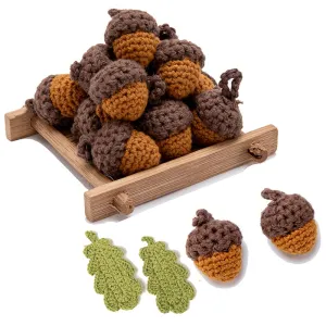 8pc Felt Wool Acorns