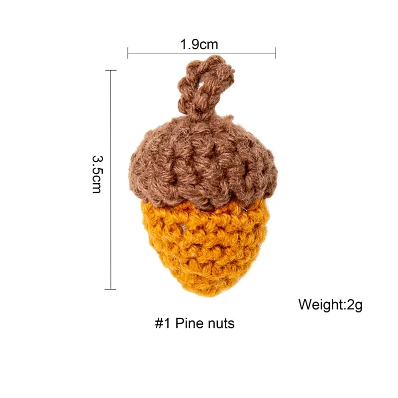 8pc Felt Wool Acorns