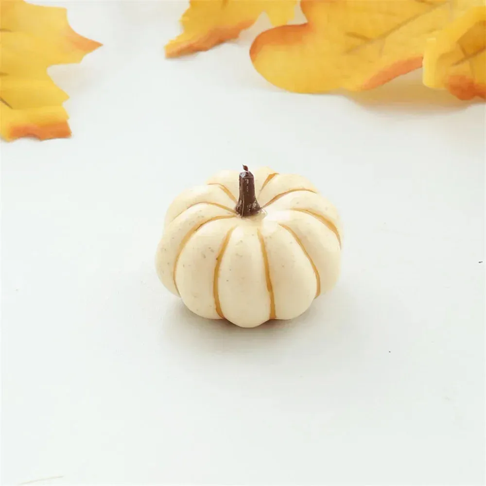 9pcs Mini Artificial Halloween Pumpkin Decor DIY Craft Home Party Decoration