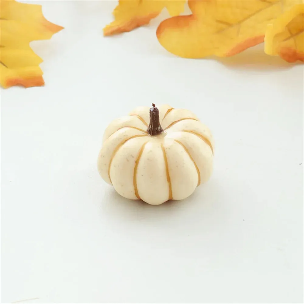 9pcs Mini Artificial Halloween Pumpkin Decor DIY Craft Home Party Decoration