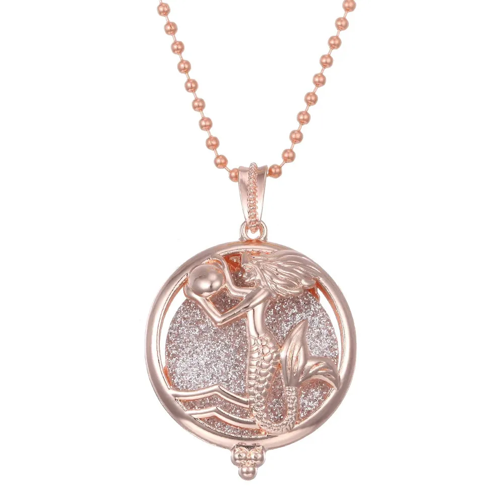 Aromatherapy Locket Necklaces Essential Oil Perfume Aroma Diffuser Necklace