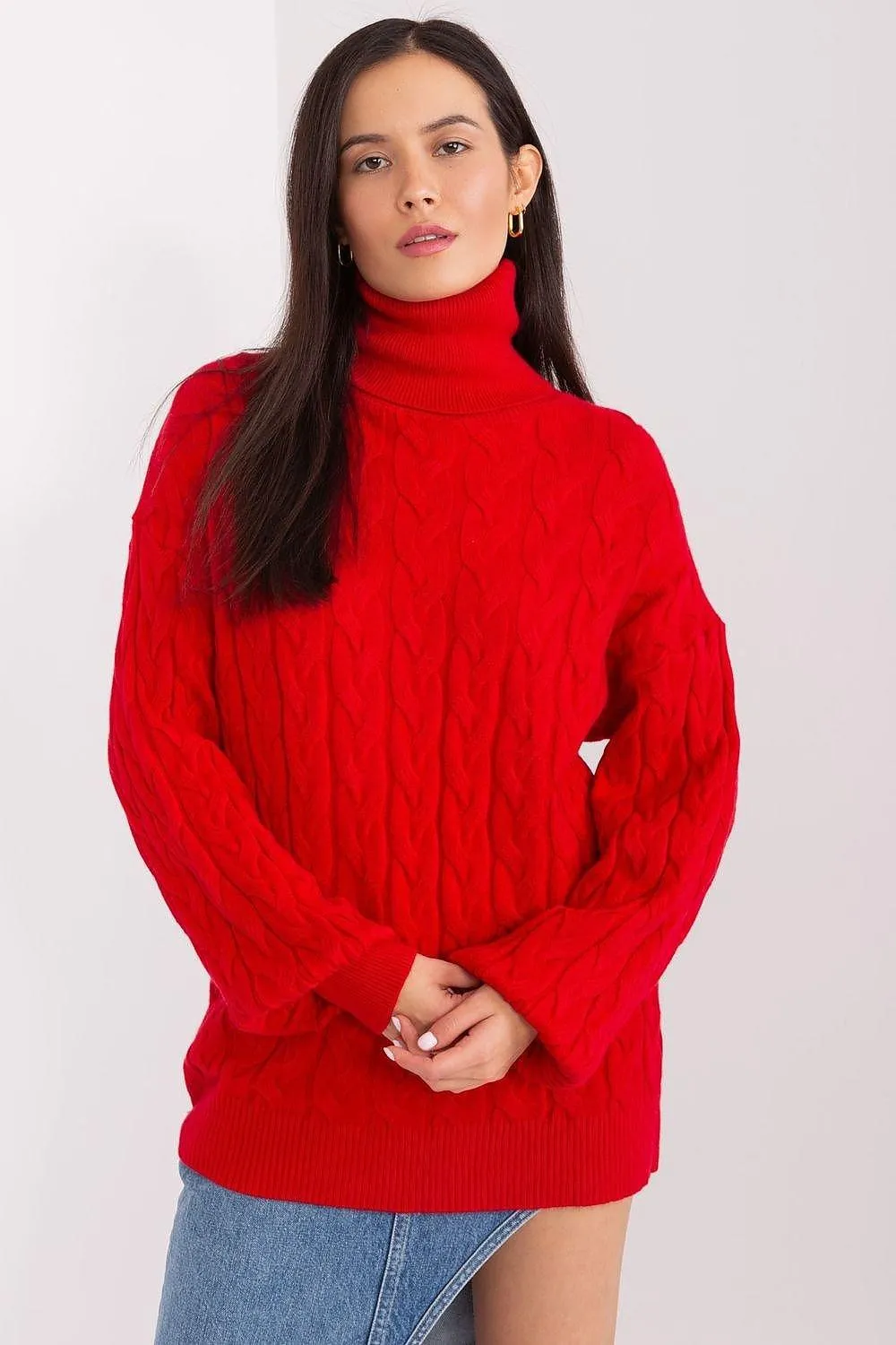 AT long sleeve turtleneck sweater