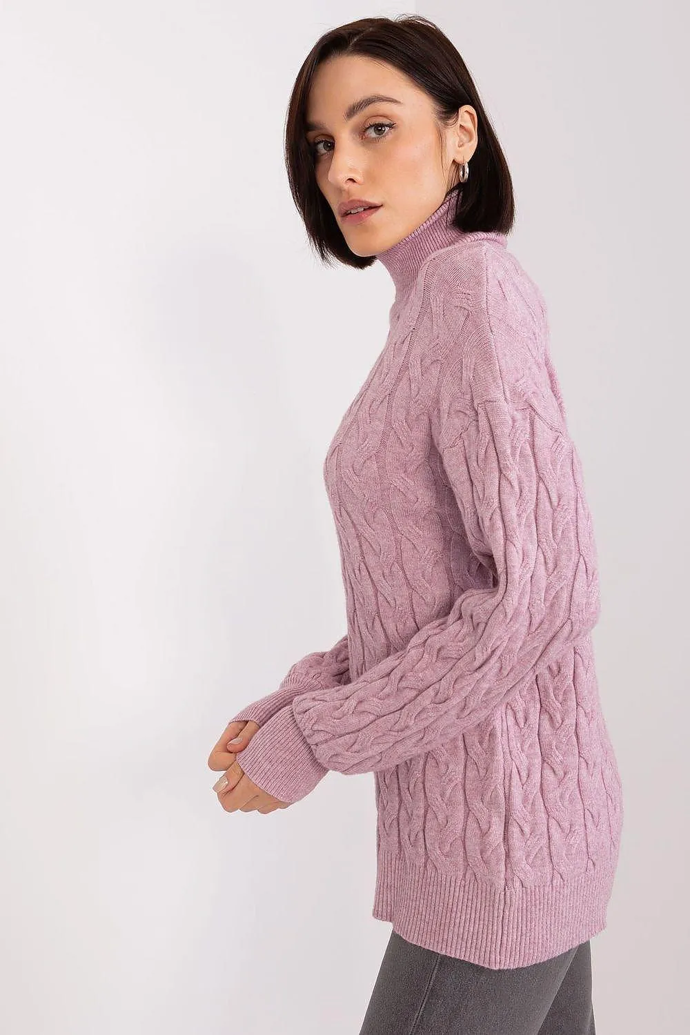 AT long sleeve turtleneck sweater