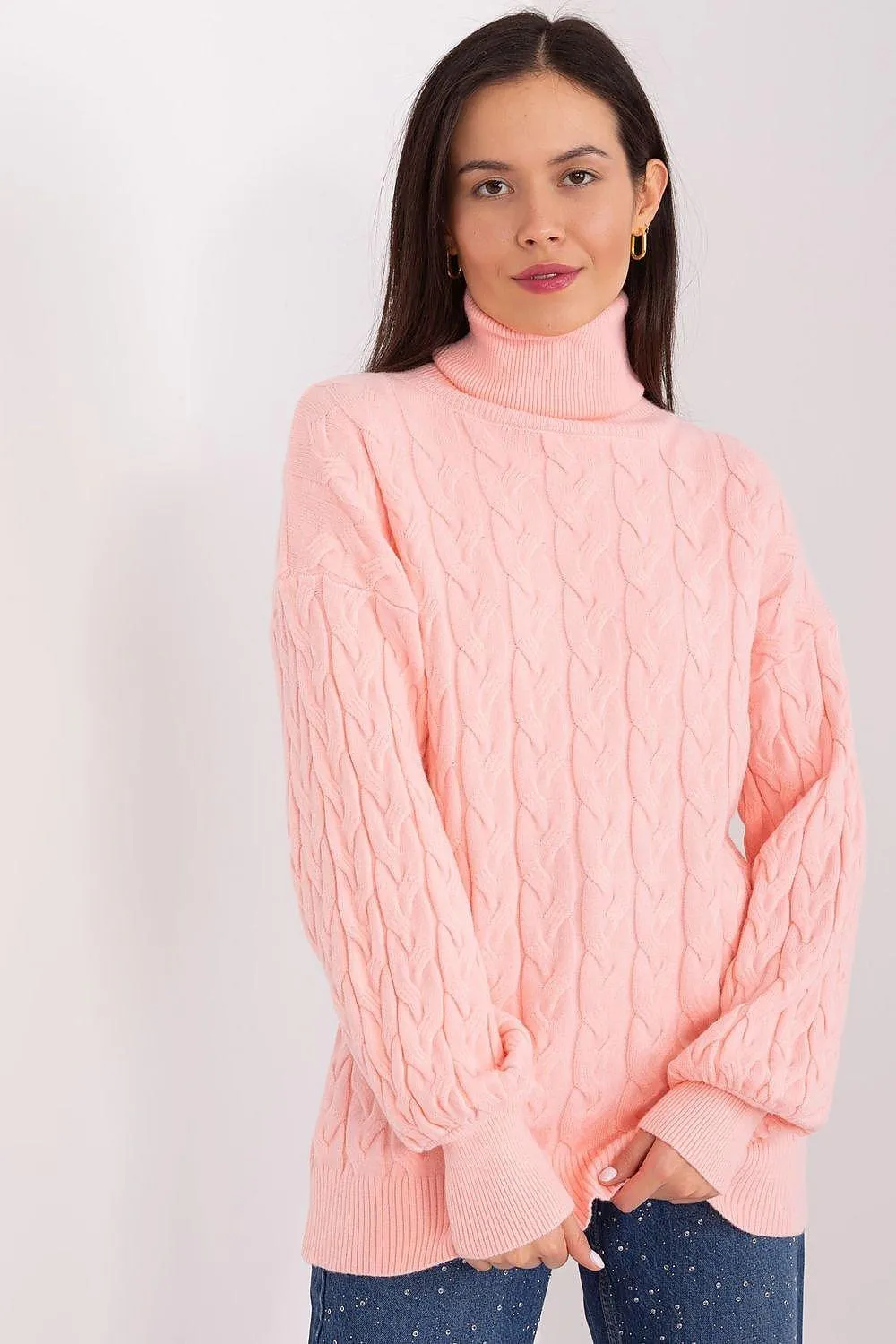 AT long sleeve turtleneck sweater
