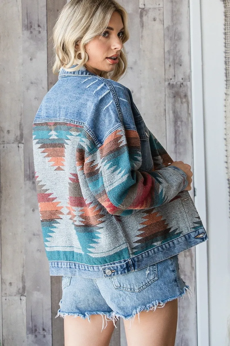 Aztec Denim Jacket