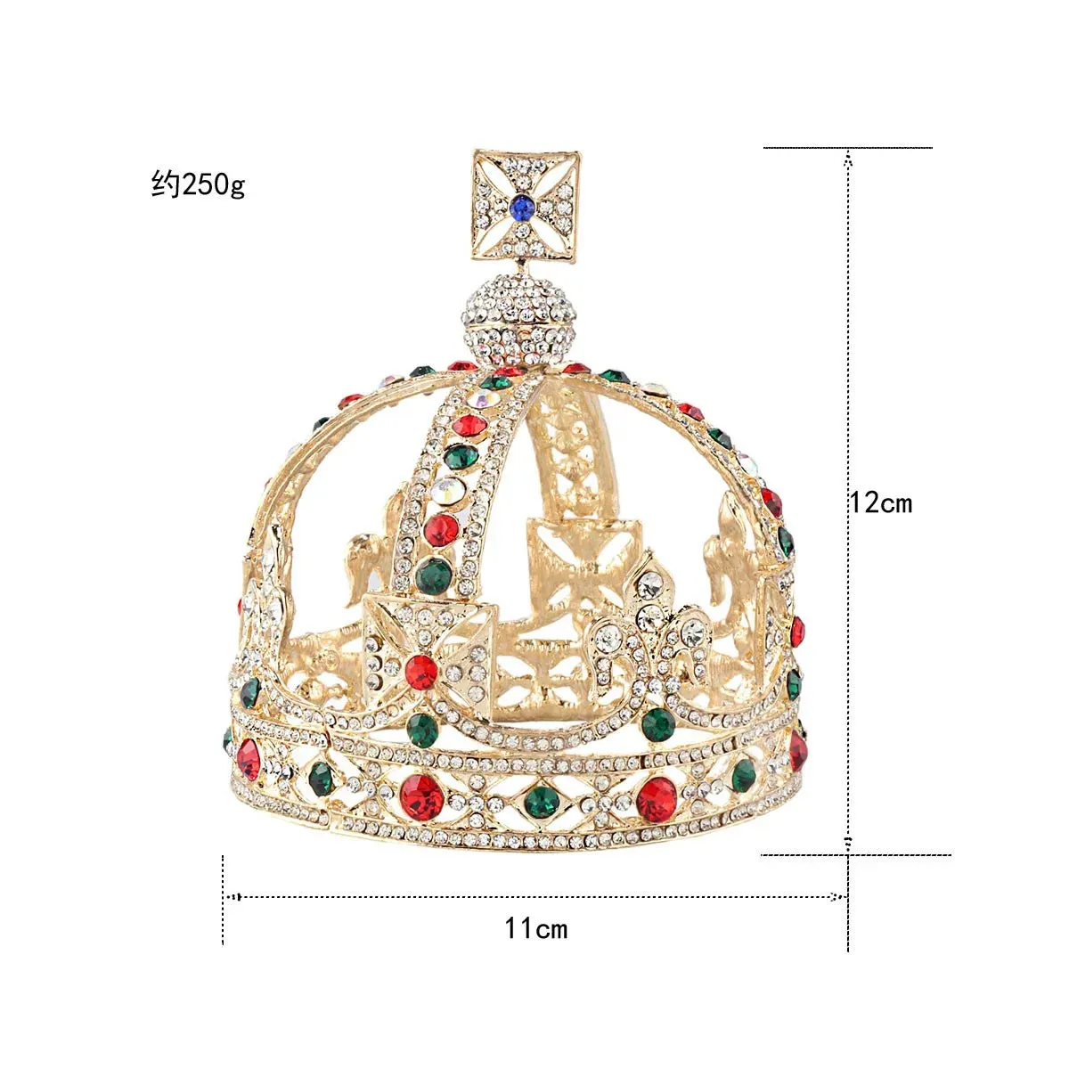Baroque Royal Full Round Catholic Crown