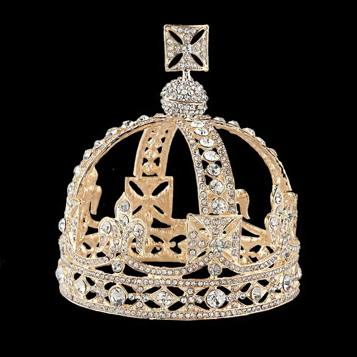 Baroque Royal Full Round Catholic Crown