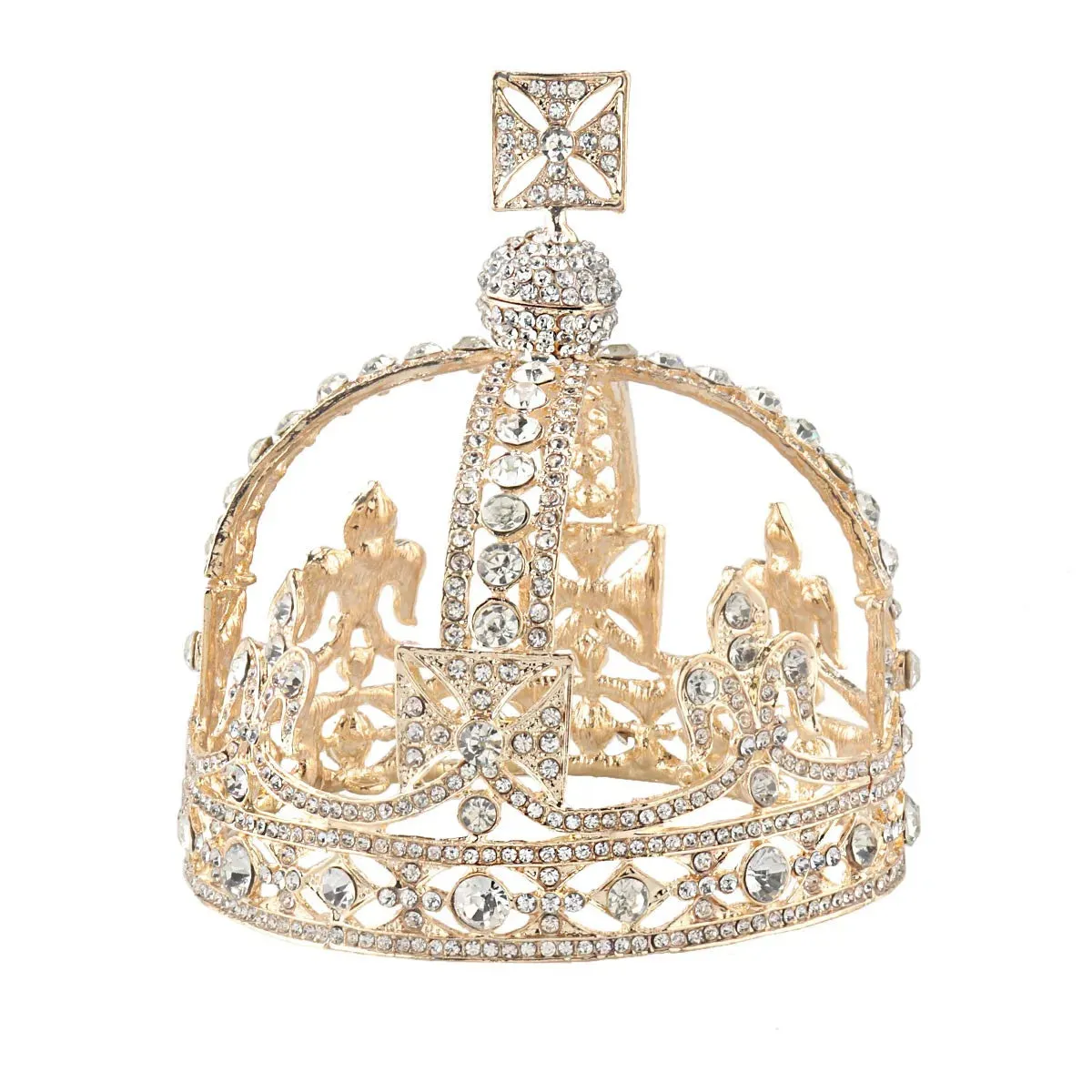 Baroque Royal Full Round Catholic Crown