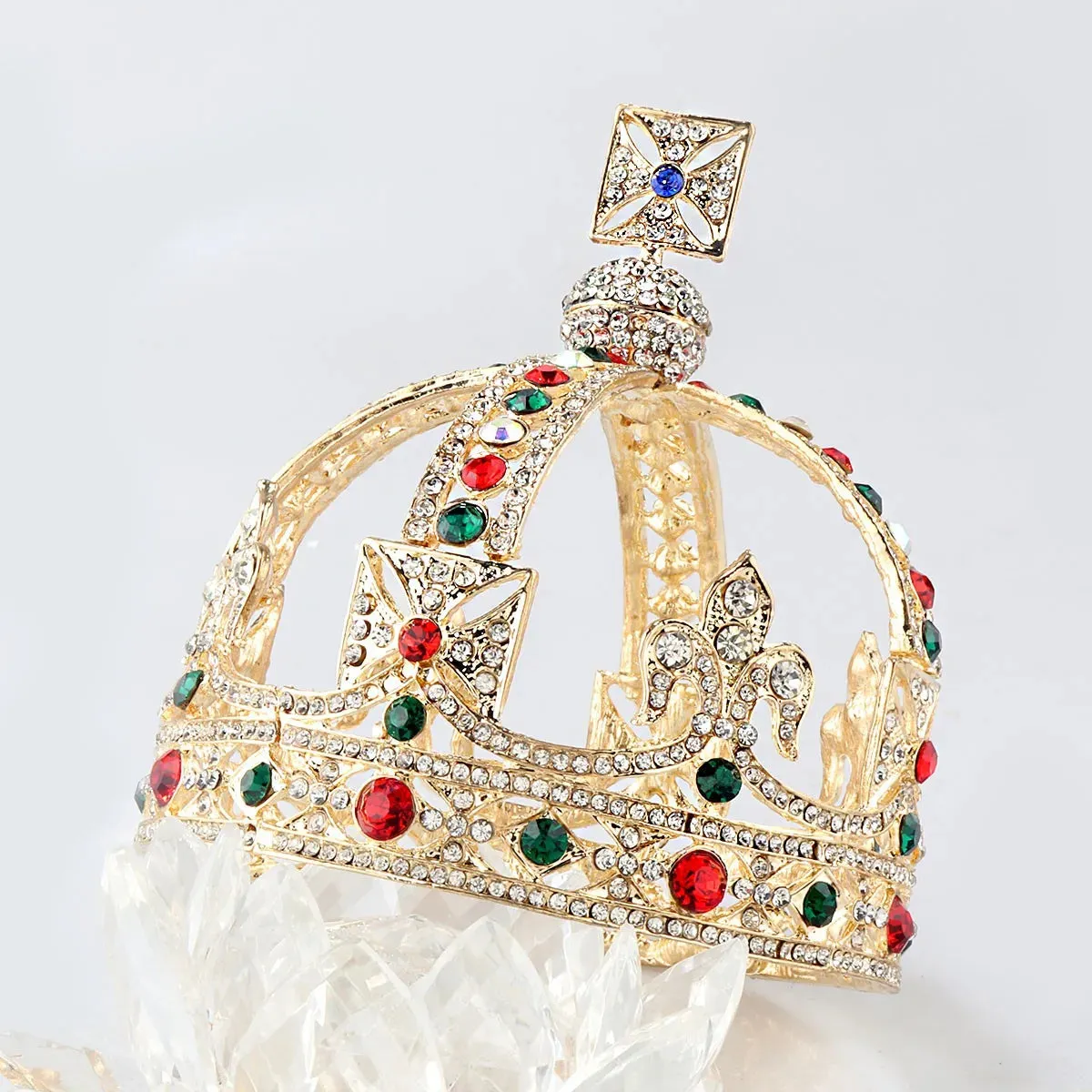 Baroque Royal Full Round Catholic Crown