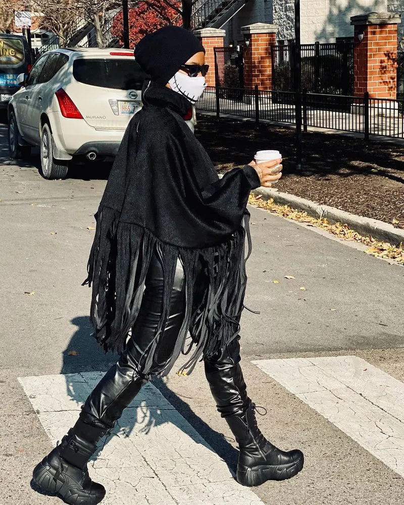 Batwing Sleeve Poncho