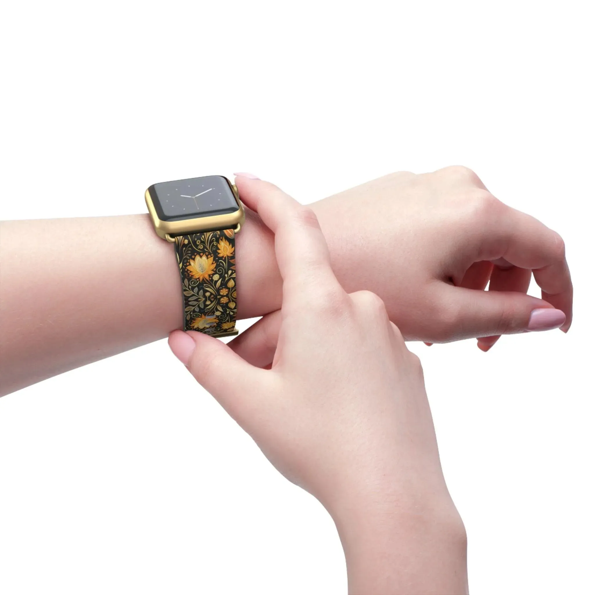 Bavarian Fall Folk Art Watch Band