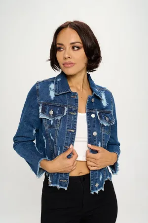 Benji Distressed Denim Jacket