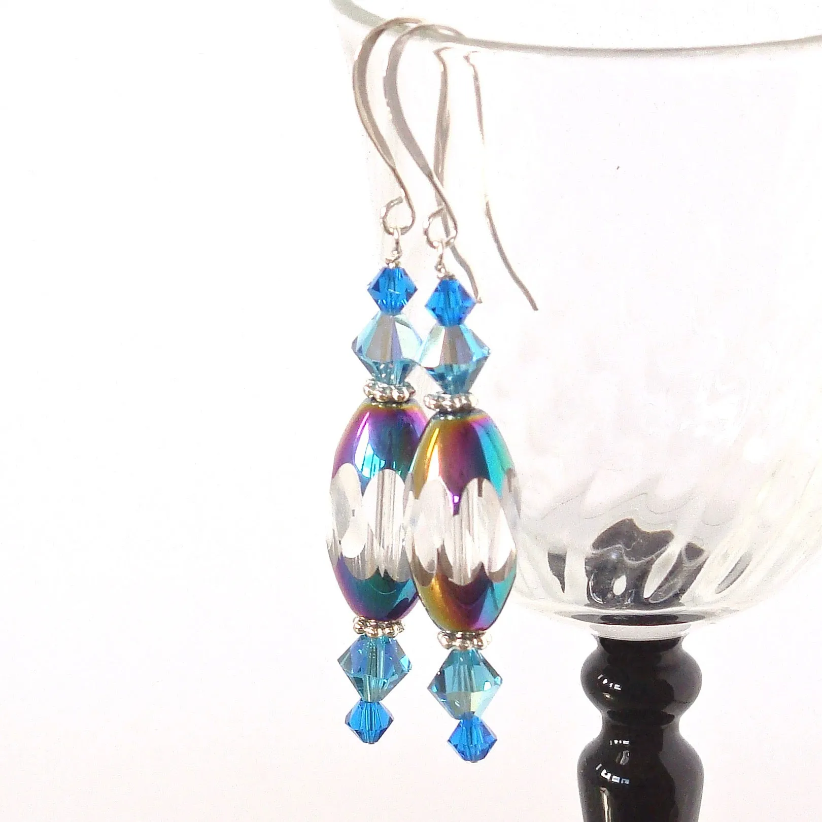 Beulah: Rainbow Glass Earrings